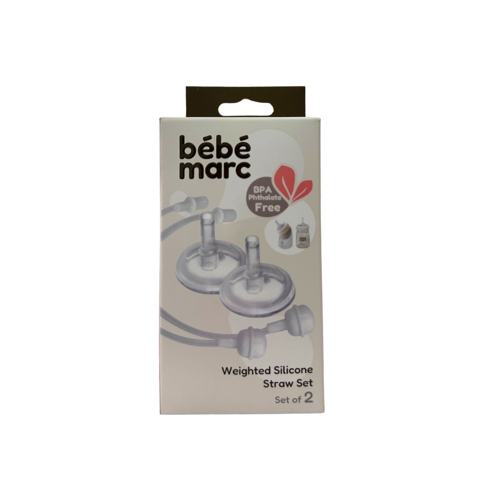 Weighted Silicone Straw Set (Silicone / PPSU bottles) - Set of 2