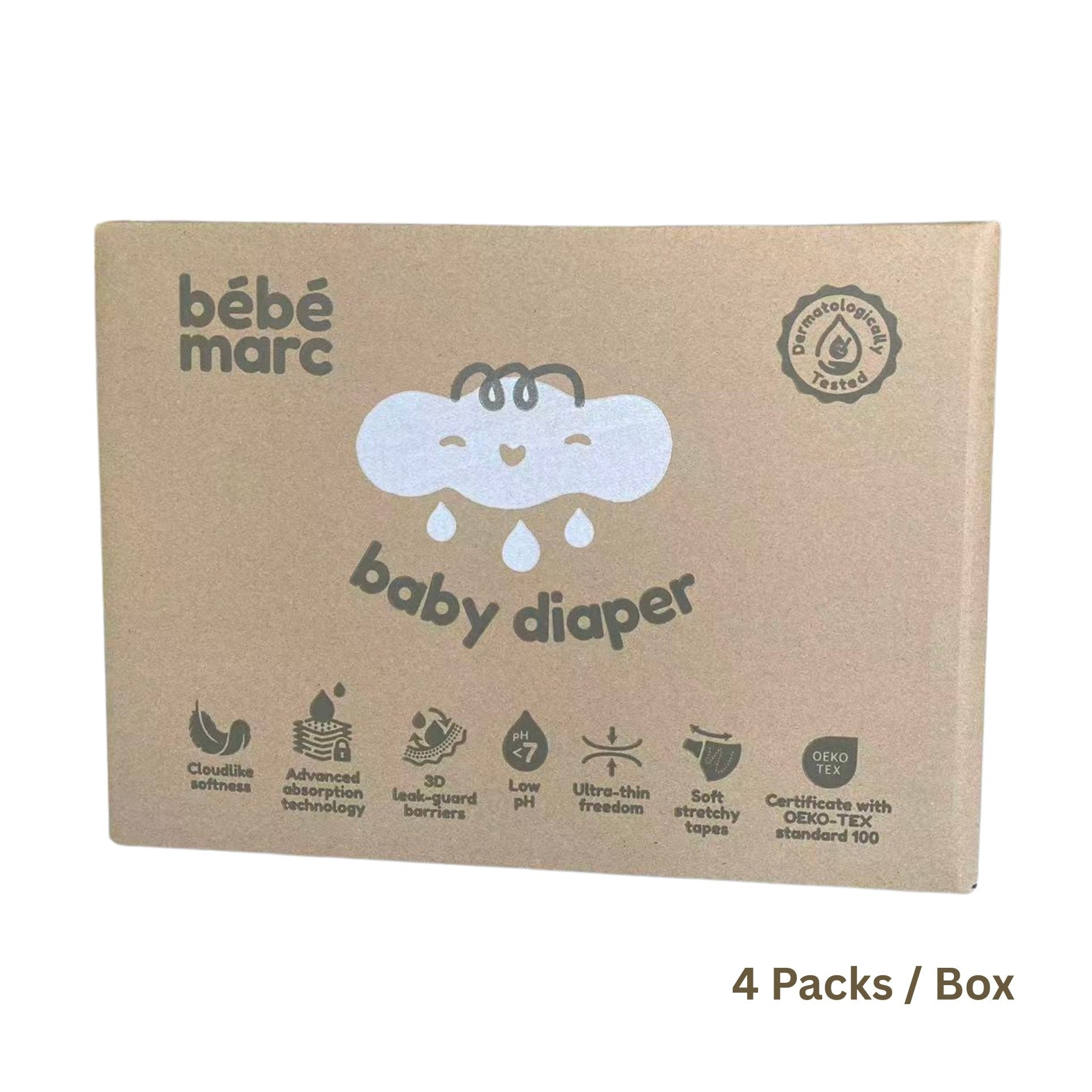 Premium Baby Diapers – OEKO-TEX Certified, Ultra-Thin & pH Balanced, Dermatologically Tested