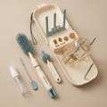 Travel Baby Bottle Cleaning Kit with Drying Rack | bébémarc